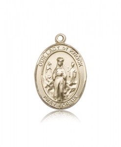 Our Lady of Knock Medal, 14 Karat Gold, Large [BL0327]