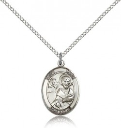 St. Mark the Evangelist Medal, Sterling Silver, Medium [BL2766]