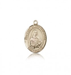 Our Lady of the Railroad Medal, 14 Karat Gold, Medium [BL0463]