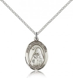 St. Teresa of Avila Medal, Sterling Silver, Medium [BL3740]