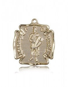 St. Florian Medal, 14 Karat Gold [BL6348]
