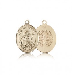 St. Benedict Medal, 14 Karat Gold, Medium [BL0871]