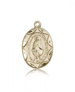 Miraculous Medal, 14 Karat Gold [BL4877]