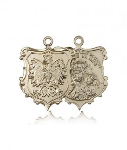 Our Lady of Czestochowa Medal, 14 Karat Gold [BL6860]