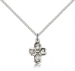 4 Way Cross Pendant, Sterling Silver [BL6461]