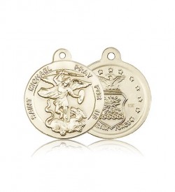St. Michael Air Force Medal, 14 Karat Gold [BL4453]