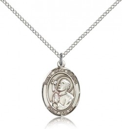 St. Rene Goupil Medal, Sterling Silver, Medium [BL3229]