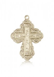 Irene Cross Pendant, 14 Karat Gold [BL4364]