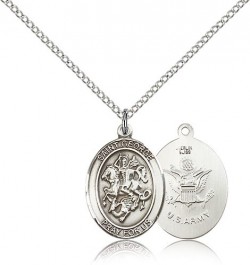 St. George Army Medal, Sterling Silver, Medium [BL1904]