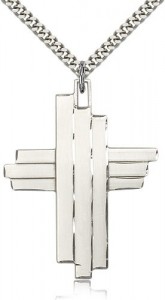 Cross Pendant, Sterling Silver [BL6804]