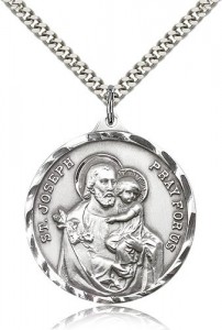 St. Joseph Medal, Sterling Silver [BL4248]