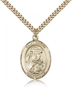 St. Sarah Medal, Gold Filled, Large [BL3333]