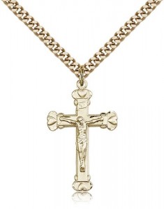 Crucifix Pendant, Gold Filled [BL4649]