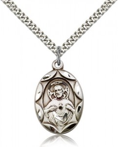 Scapular Medal, Sterling Silver [BL4887]