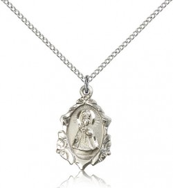 Infant of Prague Medal, Sterling Silver [BL4917]