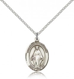 Our Lady of Lebanon Medal, Sterling Silver, Medium [BL0361]