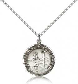 St. Kateri Medal, Sterling Silver [BL6550]