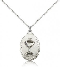 Communion Medal, Sterling Silver [BL4522]