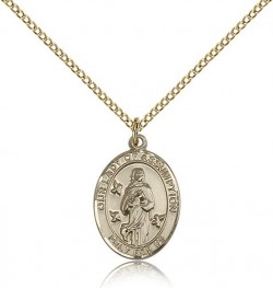 Our Lady of Assumption Medal, Gold Filled, Medium [BL0268]