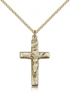 Crucifix Pendant, Gold Filled [BL5360]