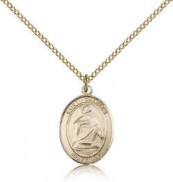 St. Charles Borromeo Medal, Gold Filled, Medium [BL1094]