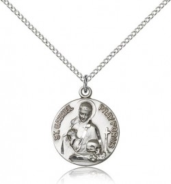 St. Gabriel of the Blessid Virgin Medal, Sterling Silver [BL5174]