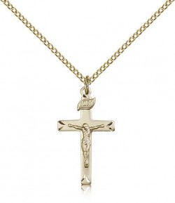 Crucifix Pendant, Gold Filled [BL6410]