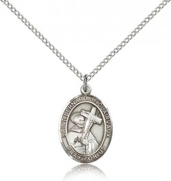 St. Bernard of Clairvaux Medal, Sterling Silver, Medium [BL0913]