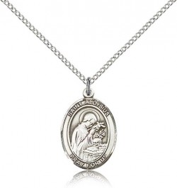 St. Aloysius Gonzaga Medal, Sterling Silver, Medium [BL0661]