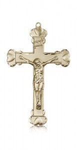 Crucifix Pendant, 14 Karat Gold [BL4785]