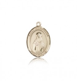 St. Hildegard Von Bingen Medal, 14 Karat Gold, Medium [BL2053]