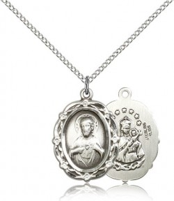 Scapular Medal, Sterling Silver [BL5996]