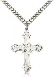 Cross Pendant, Sterling Silver [BL6757]