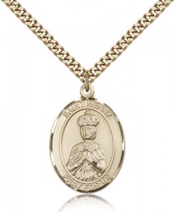 St. Henry II Medal, Gold Filled, Large [BL2046]