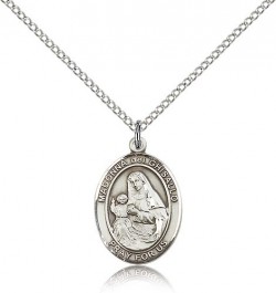 St. Madonna Del Ghisallo Medal, Sterling Silver, Medium [BL2695]