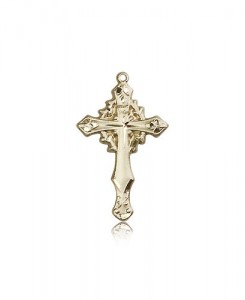 Cross Pendant, 14 Karat Gold [BL6697]