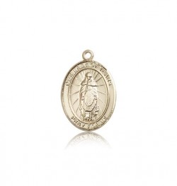 Our Lady of Tears Medal, 14 Karat Gold, Medium [BL0454]