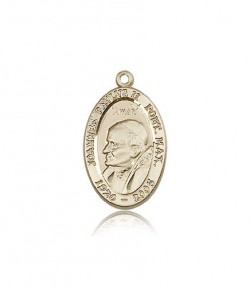 Pope John Paul II Medal, 14 Karat Gold [BL5826]