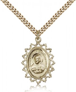 Scapular Medal, Gold Filled [BL5238]