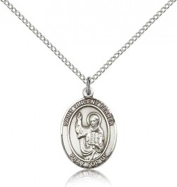 St. Vincent Ferrer Medal, Sterling Silver, Medium [BL3893]