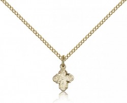 4 Way Cross Pendant, Gold Filled [BL4275]