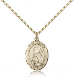 St. Brigid of Ireland Medal, Gold Filled, Medium [BL0979]