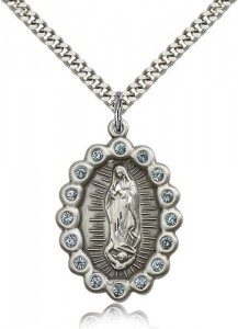 Our Lady of Guadalupe Medal, Sterling Silver [BL5315]