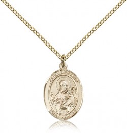 St. Meinrad of Einsideln Medal, Gold Filled, Medium [BL2854]