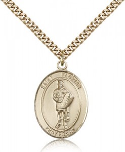 St. Florian Medal, Gold Filled, Large [BL1792]
