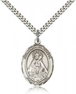 Our Lady of Olives Medal, Sterling Silver, Large [BL0405]