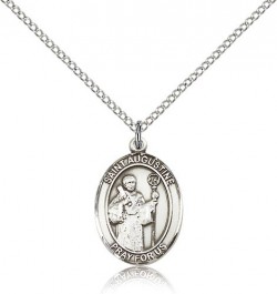 St. Augustine Medal, Sterling Silver, Medium [BL0805]