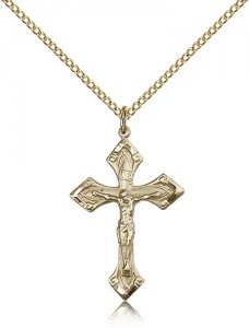 Crucifix Pendant, Gold Filled [BL4763]