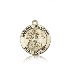Caridad Del Cobre Medal, 14 Karat Gold [BL5723]
