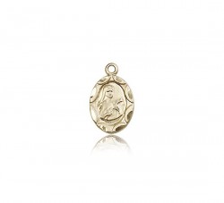 St. Theresa Medal, 14 Karat Gold [BL4422]